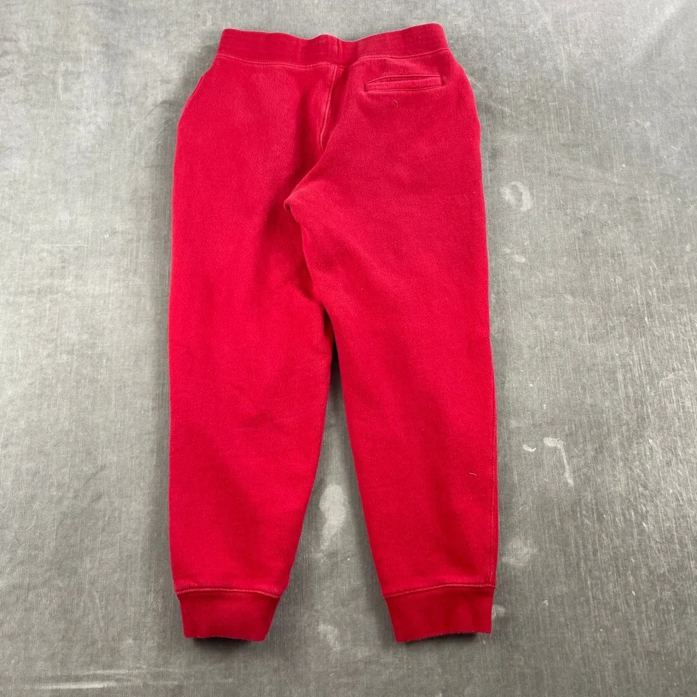 Polo Ralph Lauren Kids Size M 10-12 Red Jogger Sweatpants Pony Logo